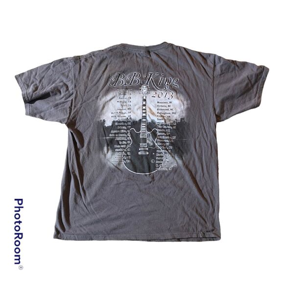 B.b. King 2013 Concert Tour T Shirt Grey Bb - Picture 2 of 2